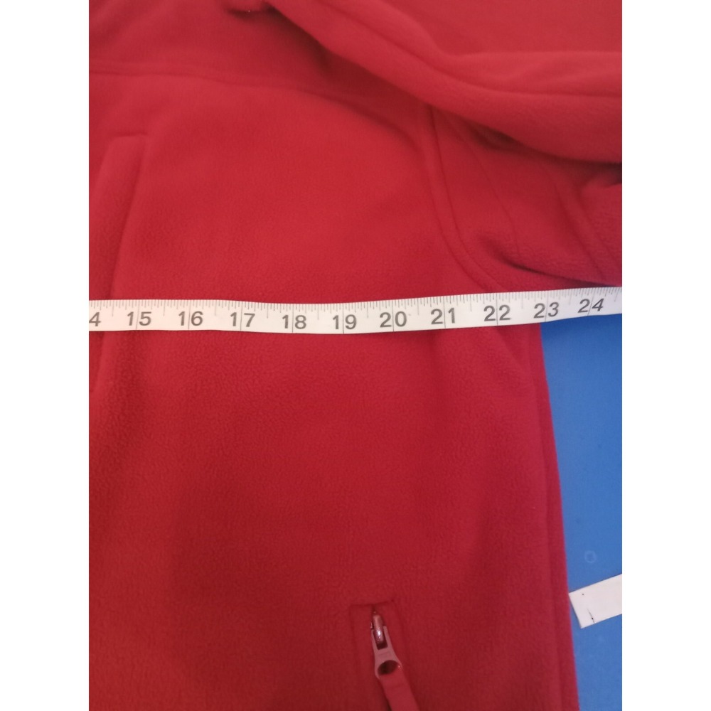 Duluth Trading Co Mens Size Medium Shoreman Fleece Windproof Full Zip Jacket Red - Picture 13 of 16